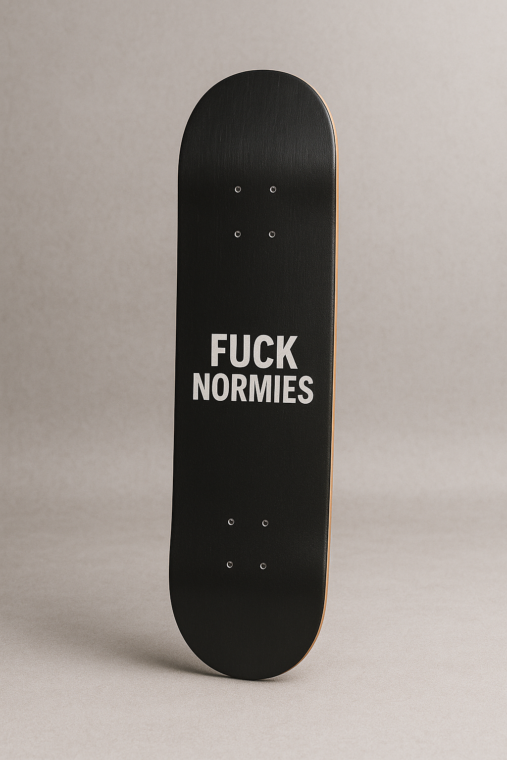 Custom “Anti‑Normie” Skateboard Deck