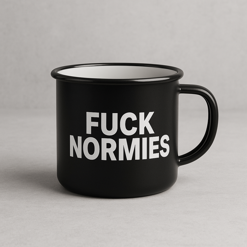“Break the Mold” Enamel Mug